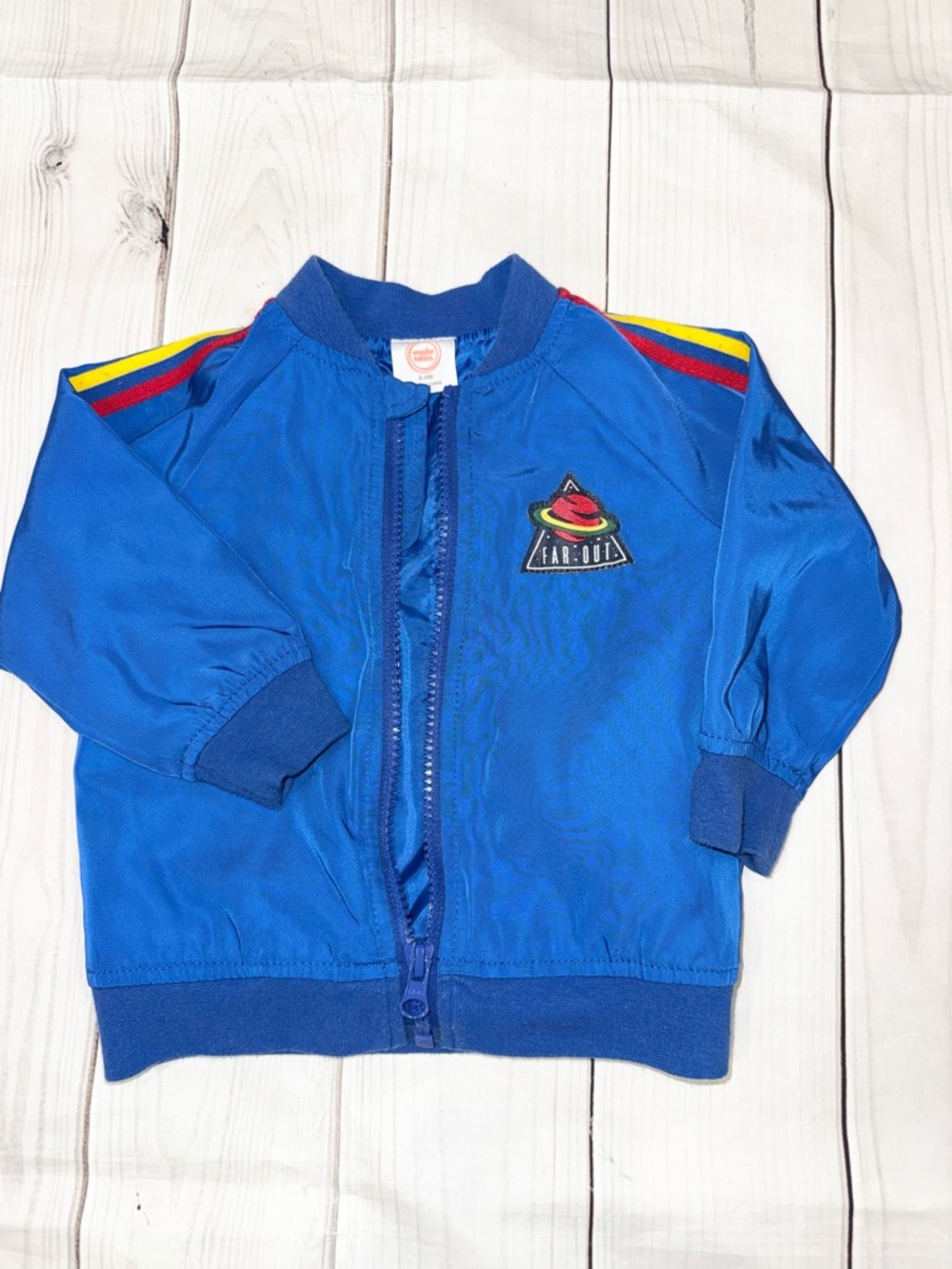 Baby Boy Vintage Style Space Windbreaker Jacket - 6-9 Months